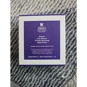 Kiehl's Fast Release Wrinkle Reducing Retinol Night Serum 0.3% New in Box
